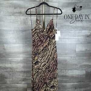 Good American Sleeveless Maxi Slip Dress Size L